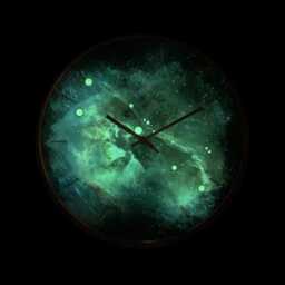 Taurus Star Sign Clock Celestial Glowing Stars & Nebula Sky With Astrology Decor - thumbnail 2