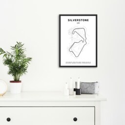 Silverstone F1 Track Poster - Iconic Formula 1 Wall Art, British Grand Prix Circuit Map, Perfect Gift For Fans - thumbnail 2