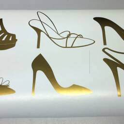 Woman Shoes Decals, Bundle Of 6 High Heels Vinyl Stickers, Sandals Modern Wall Art Decal, Stiletto Decals - thumbnail 3