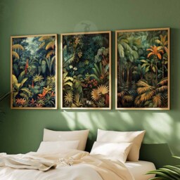 Henri Rousseau Floral Set Of 3 Posters, Boho Wall Print, Botanical Art, Tropical Decor, Jungle Aesthetic, Art - thumbnail 3