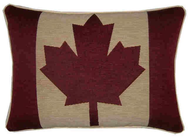 Canada Canadian Flag Woven Tapestry Cushion Pillow Cover - image 1