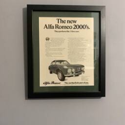 Alfa Romeo Original 1971 Framed Advertising Wall Art Print Poster, Birthday Gift For Classic Car Enthusiasts, - A134 - thumbnail 2