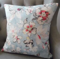 Floral Pillow Cover Kelly Ripa Ethereal Dance Print, Cotton Throw - thumbnail 1