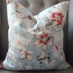 Floral Pillow Cover Kelly Ripa Ethereal Dance Print, Cotton Throw - thumbnail 2