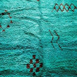 Moroccan Rug Turquoise , Beni Ourain Rug Moroccan 8x10 9x12 Custom Berber - thumbnail 3