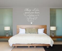 Guard Your Heart Quote - Inspirational Vinyl Wall Decal - thumbnail 1