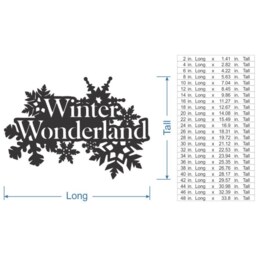 Unfinished Wooden Winter Wonderland Cutout - Diy Wall Decor - thumbnail 3