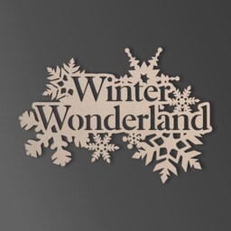 Unfinished Wooden Winter Wonderland Cutout - Diy Wall Decor - thumbnail 2
