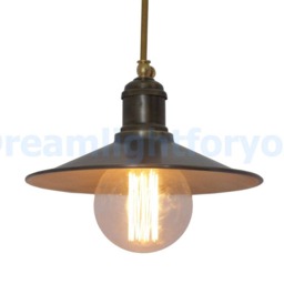 Handmade Brass Pendant Lighting & Sconce Industrial Light Fixture For Bar Hanging Lights Cone With Patina Wall Sconce - thumbnail 2