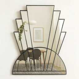 Art Deco Wall Mirror Handcrafted To Order in The UK - thumbnail 3