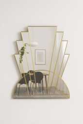 Art Deco Wall Mirror Handcrafted To Order in The UK - thumbnail 1