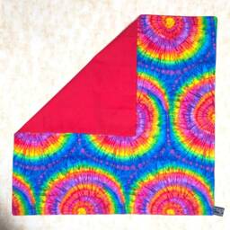 Bright & Vibrant Tie Dye Spiral Fabric Cushion Cover Fits 18 - thumbnail 3
