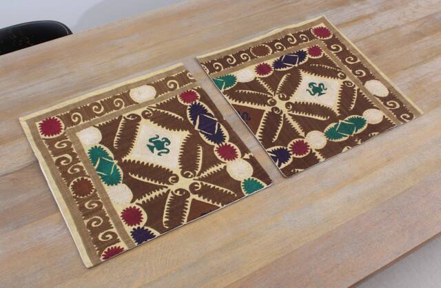 Set Of 2 Pcs, Suzani Pillow Cover, Uzbek Pillow, 18.11 - image 1