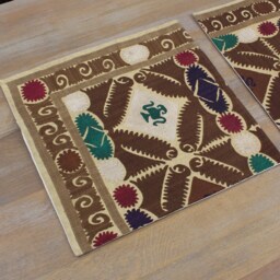 Set Of 2 Pcs, Suzani Pillow Cover, Uzbek Pillow, 18.11 - thumbnail 2
