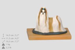 Shih Tzu, Dog Woodenbase Statue, Painted, Limited Edition, Make Your Own Artdog - thumbnail 1