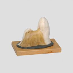 Shih Tzu, Dog Woodenbase Statue, Painted, Limited Edition, Make Your Own Artdog - thumbnail 2