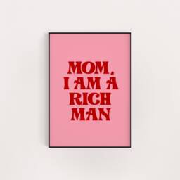 Mom I Am A Rich Man Poster Retro Music Lyric Print - thumbnail 2