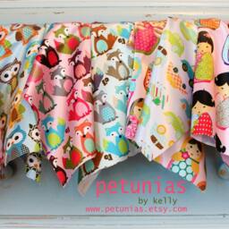 Personalized Baby Lovey Blanket, Satin & Minky, Newborn Gift - thumbnail 3