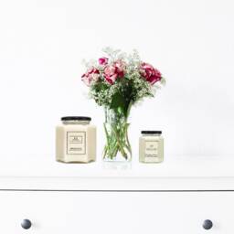Baby Powder Scented Candle, Fresh Soy Wax Natural Candles - thumbnail 3
