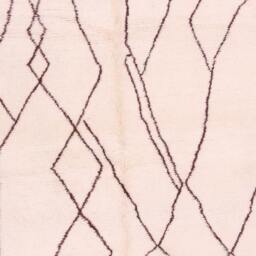 Moroccan Rug, 6x9 Ft Beni Ouarain Rug, Fabulous White & Brown Carpet - thumbnail 2