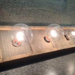 The Patchwork Barn Wood Bathroom Vanity Light - thumbnail 2