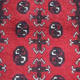 3x6 Red Brand Akhcha Handmade Area Rug, Afghan High Pile Turkmen Bokhara Rug, Living Room Rug Tribal Rug Bedroom Office - thumbnail 3