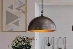 Black Dome Pendant Light, Kitchen Island Lighting - thumbnail 2