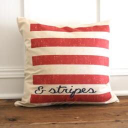 Stars & Stripes Pillow Cover Set - Linen 4Th Of July Decor - thumbnail 3