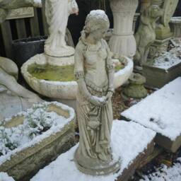 Princess Stone Statue - Outdoor Lady Woman Decoration Garden Ornament Figure - thumbnail 2