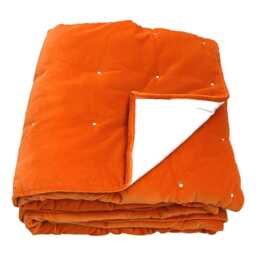Luxury Quilted Velvet Bed Throw, Cotton Bedding, Eiderdown Style, Various Colours - thumbnail 3