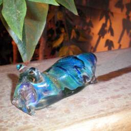 Hyper Snail Vortex Sculpture - Handblown Glass - thumbnail 2