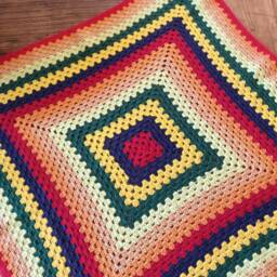 Hand Crochet Baby Blanket/ Crib Blanket/Knee Shawl/ Chair Throw Newborn Gift Shower Gift - thumbnail 2