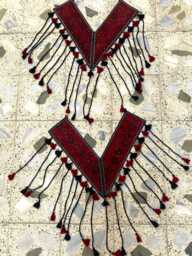 Hand-Knotted Wool Jallar Rug Turkmen Culture Door/Wall Hanging Triangle Shape Decorative Rugs