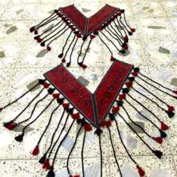 Hand-Knotted Wool Jallar Rug Turkmen Culture Door/Wall Hanging Triangle Shape Decorative Rugs - thumbnail 2