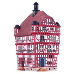 Handmade Ceramic Tealight Holder - Miniature Historic Town Hall in Melsungen, Germany - thumbnail 3