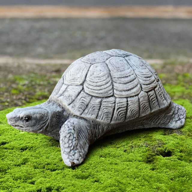 Cute Turtle Statue Concrete Tortoise Garden Figurine Outdoor Wild Animal Sculpture Stone Yard Ornament Turtle Lover Gift Handmade Art - image 1
