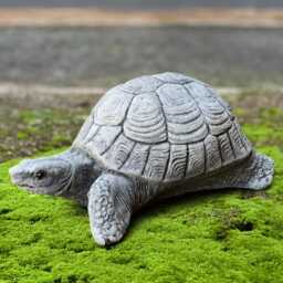 Cute Turtle Statue Concrete Tortoise Garden Figurine Outdoor Wild Animal Sculpture Stone Yard Ornament Turtle Lover Gift Handmade Art - thumbnail 1