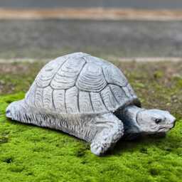 Cute Turtle Statue Concrete Tortoise Garden Figurine Outdoor Wild Animal Sculpture Stone Yard Ornament Turtle Lover Gift Handmade Art - thumbnail 2