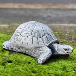 Cute Turtle Statue Concrete Tortoise Garden Figurine Outdoor Wild Animal Sculpture Stone Yard Ornament Turtle Lover Gift Handmade Art - thumbnail 4