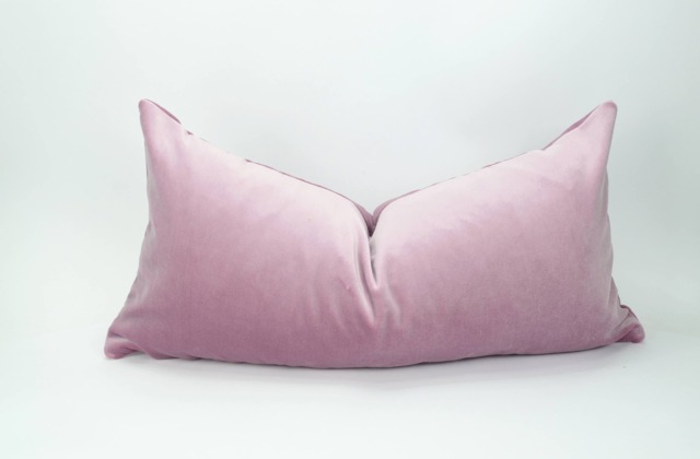 Lilac Velvet Pillow Cover // Purple Cushion Case Long Lumbar - image 1