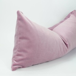 Lilac Velvet Pillow Cover // Purple Cushion Case Long Lumbar - thumbnail 2