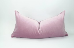 Lilac Velvet Pillow Cover // Purple Cushion Case Long Lumbar - thumbnail 1