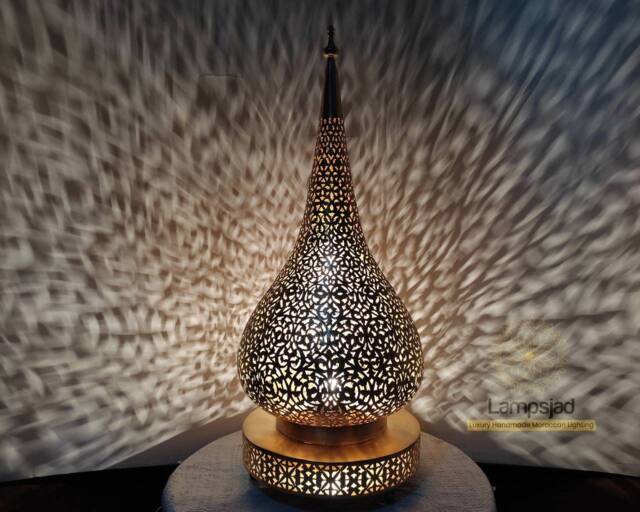 New Table Lamp Moroccan Floor Lamp Made From Brass, Decorative Night Light Lampshade - Marrakesh Lamps & Lighting
