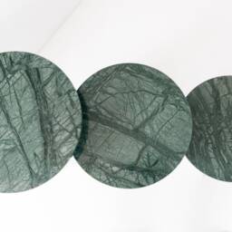Luxury Coffee Tables in White Carrara Marble & Verde Guatemala - Ardema Design - thumbnail 3