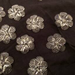 Flowers, Roses Or Rosette , Spare Parts For Mirrors & Chandeliers in Murano Blown Glass, Transparent Color - thumbnail 3