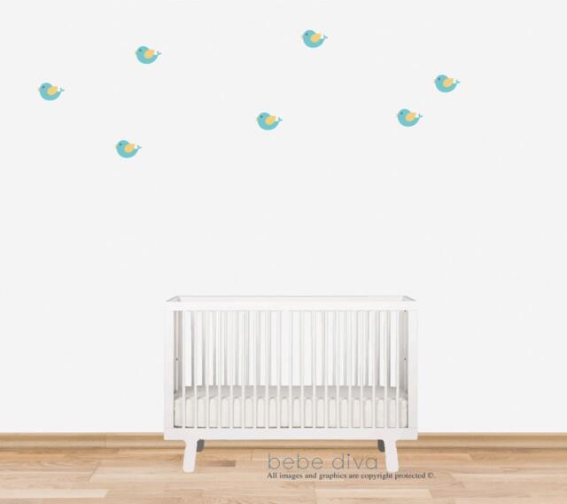 Kids Wall Decals Birds, Nursery, Nursery Decals, Decor, Stickers, Baby Mural - image 1