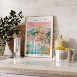 Thailand Travel Print, Poster, Landscape Thai Wall Art, Southeast Asian Decor, Gift - thumbnail 2