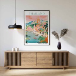 Thailand Travel Print, Poster, Landscape Thai Wall Art, Southeast Asian Decor, Gift - thumbnail 1