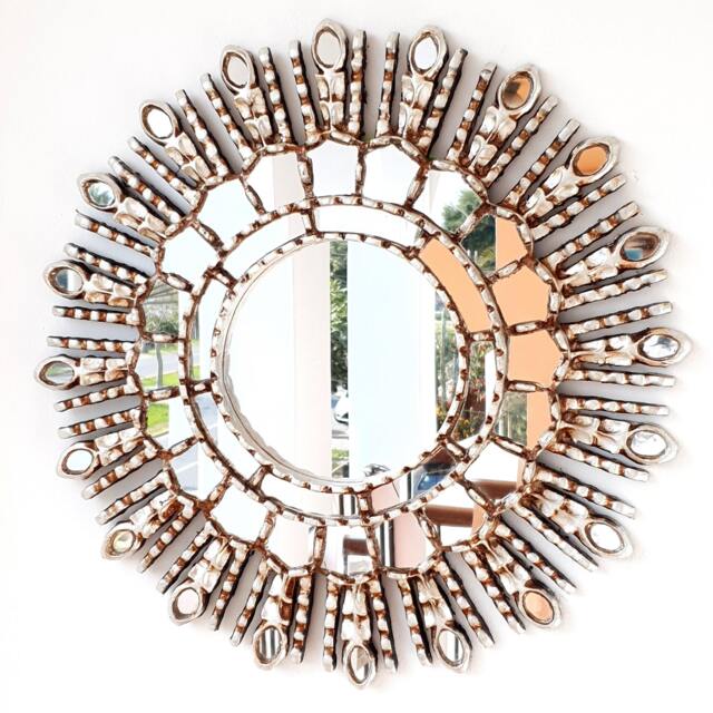 "Peruvian Mirrors - ""Silver Eye 45cm" - image 1