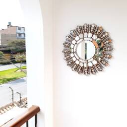"Peruvian Mirrors - ""Silver Eye 45cm" - thumbnail 2